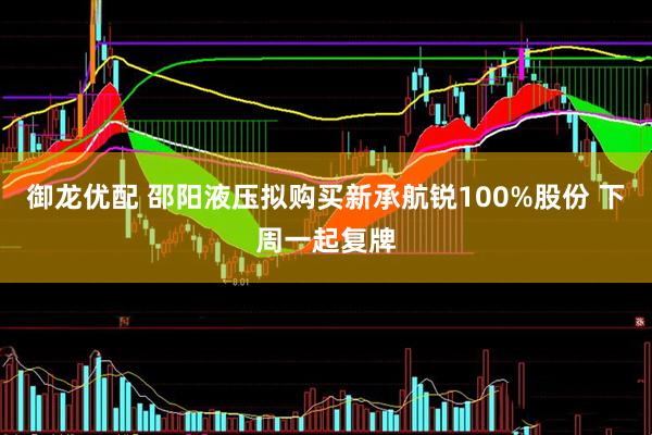 御龙优配 邵阳液压拟购买新承航锐100%股份 下周一起复牌